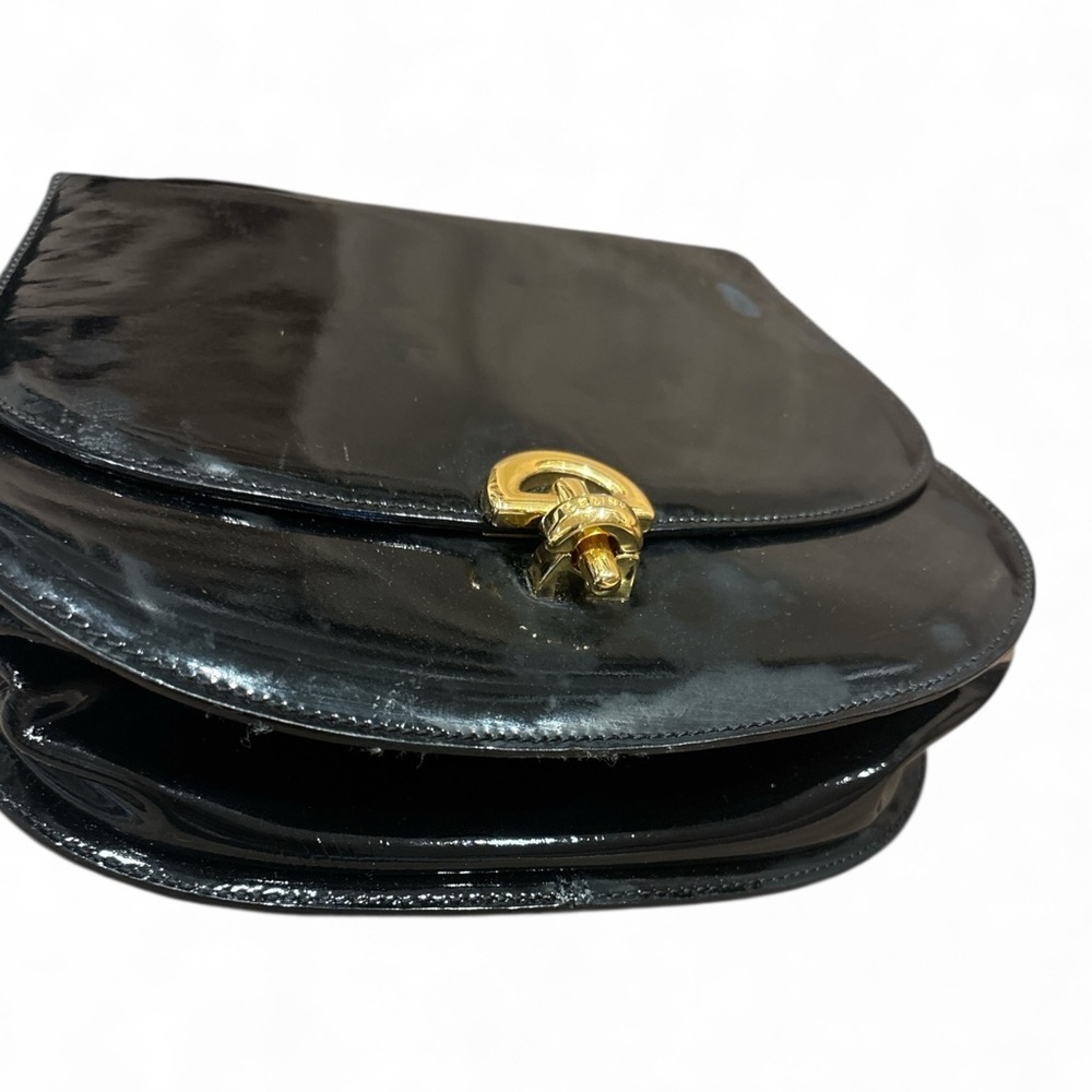 Céline Vintage Patent Leather Top Handle Bag – Black Patent Leather - Picture 7 of 12